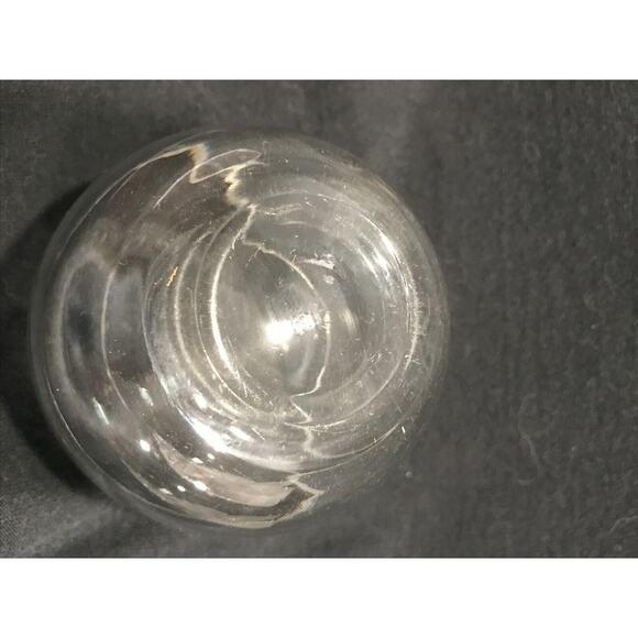 Clipper Roly Poly Scotch Clear Glass, Set/7, Etched Mad Men Style, Boat Vintage - Picture 6 of 6